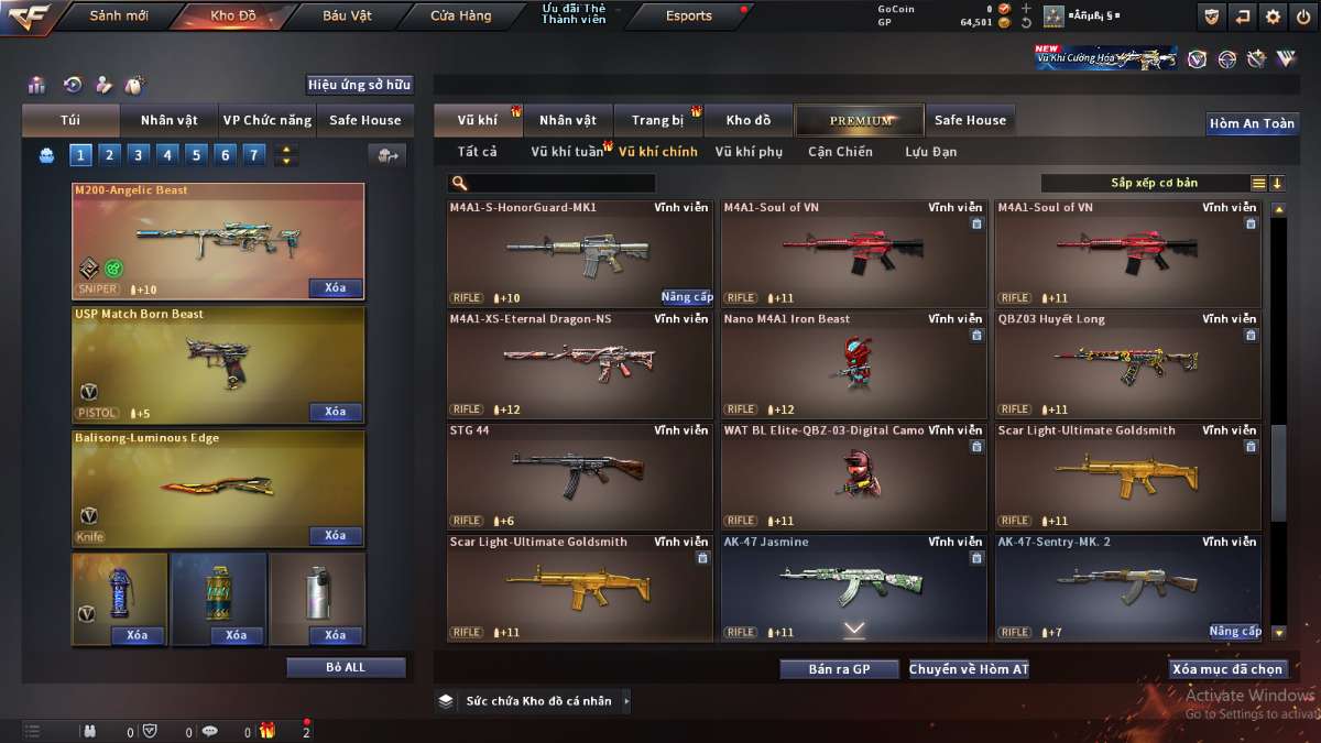 shop acc cf uy tin gia re